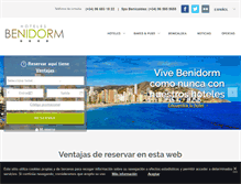 Tablet Screenshot of hotelesbenidorm.com